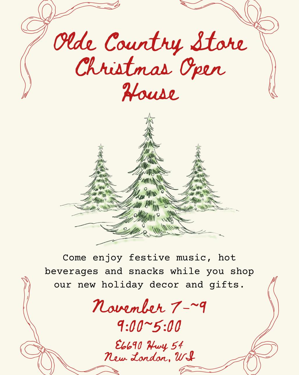 10.14.25- Olde Country Store – Christmas Olde Country Store Chrsitmas Open House