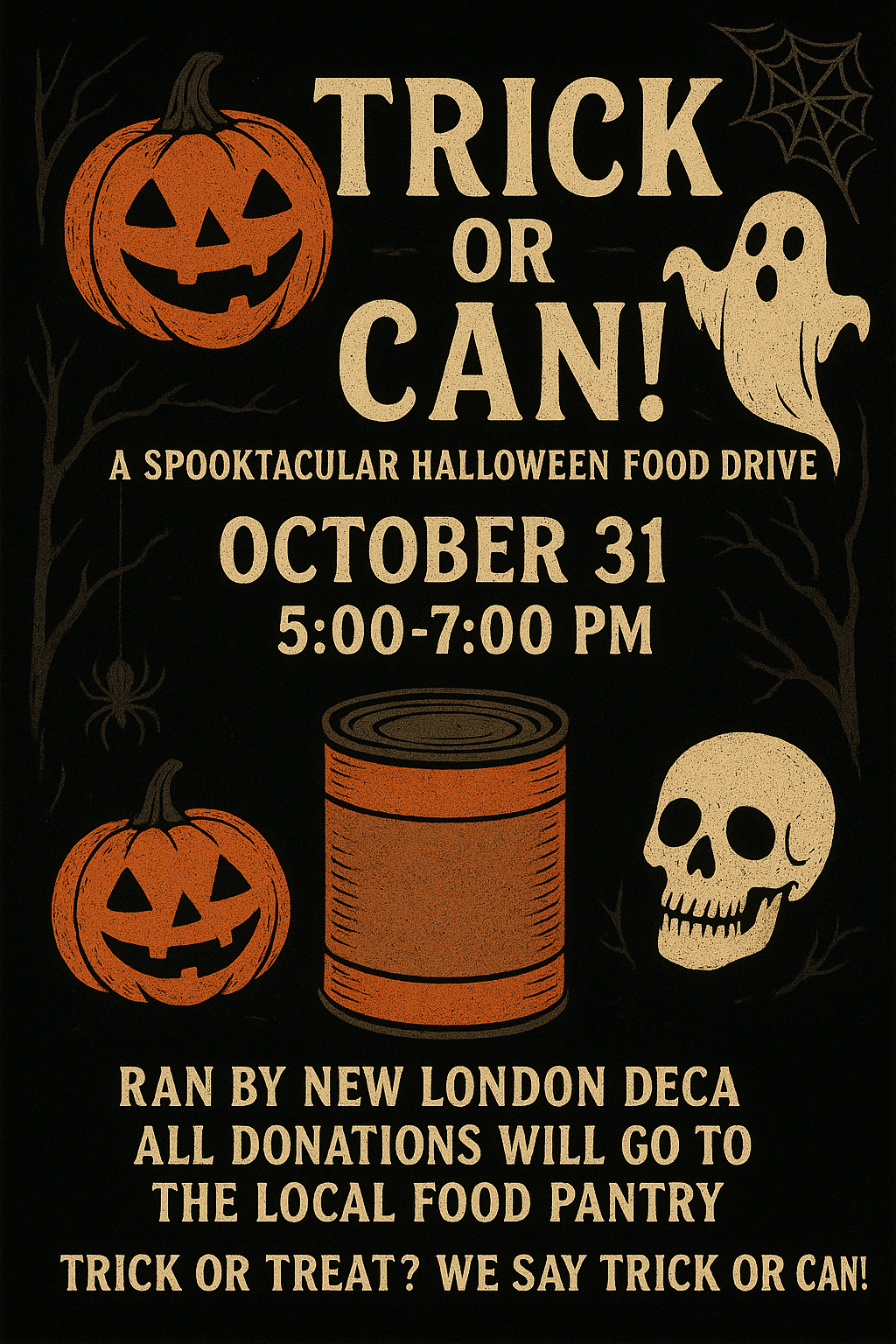 10.21.25- Deca – Trick or Can flyer 2025 DECA trick or can
