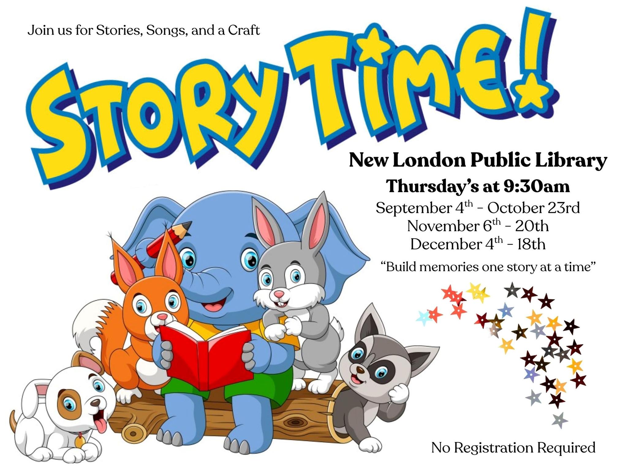 10.28.25- Library – story time Story time at the Library