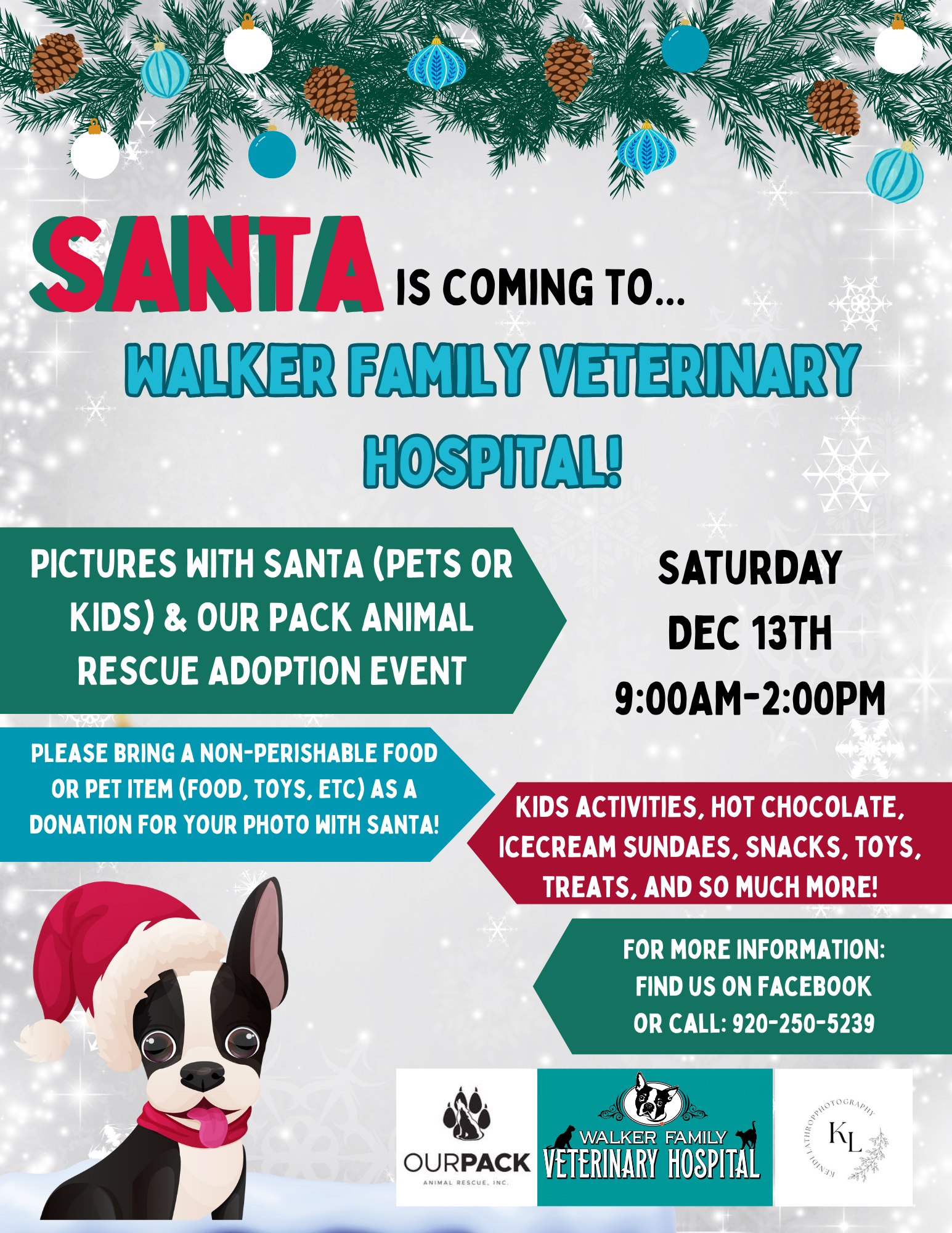 11.18.25- Walker Vet – Santa Pictures with Santa at Walker Vet