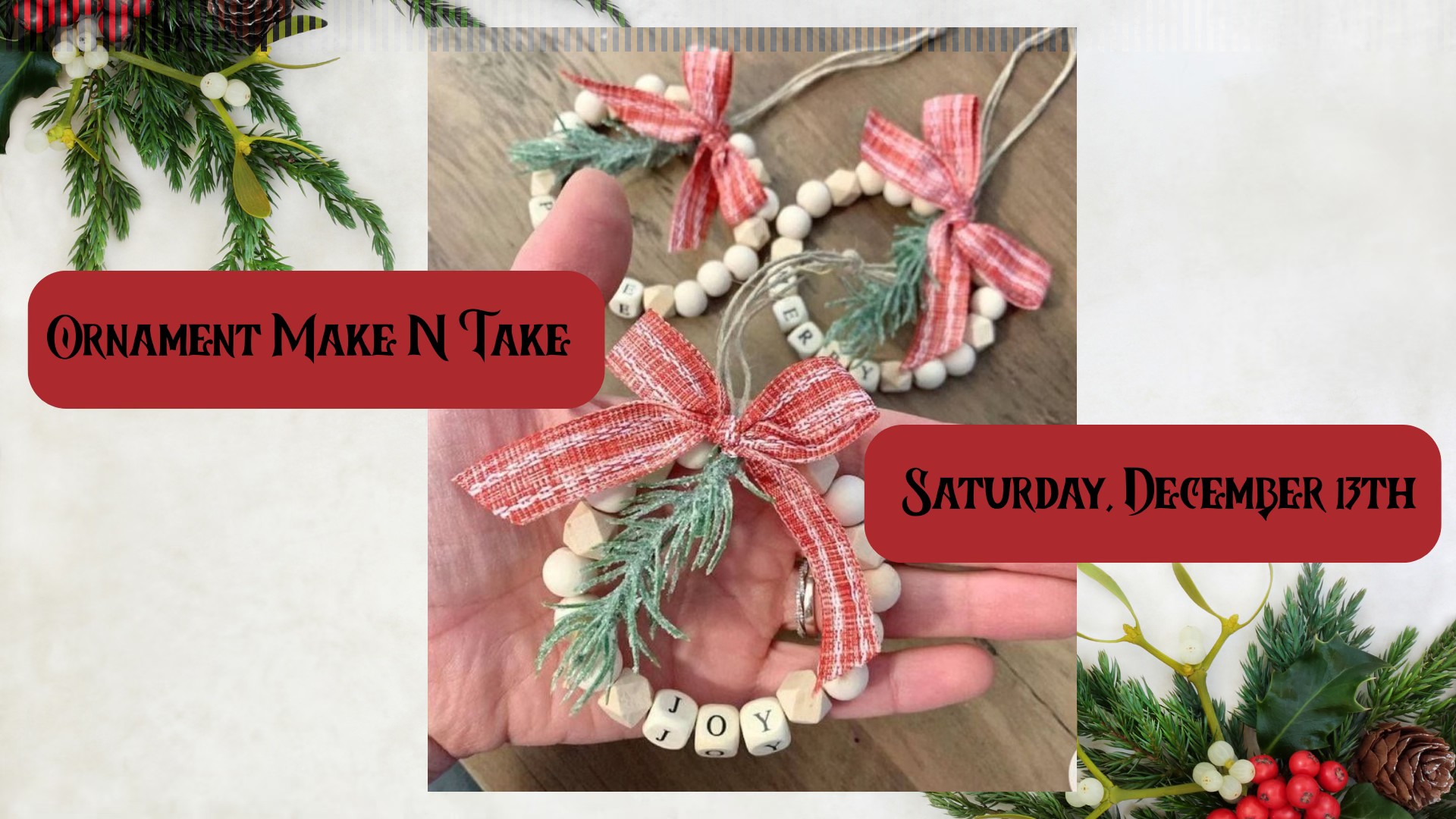 Ornament make n take Events Everlasting